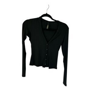 New Skims Featherweight Cashmere Cardigan Onyx XS New with tags